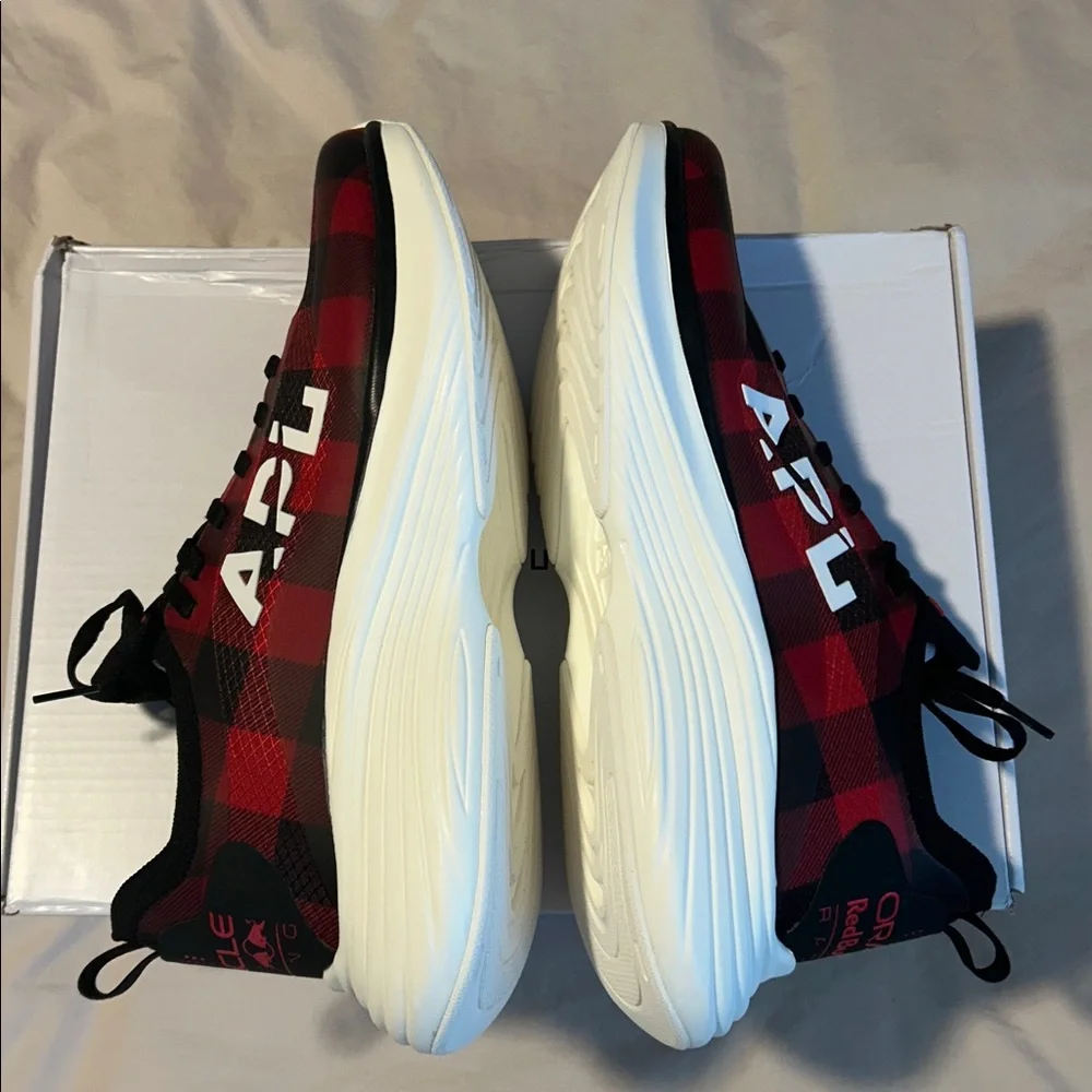 Women’s APL x Oracle Red Bull Racing Podium Sneakers in Red Black Flannel 10.5